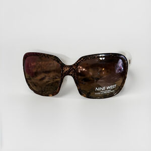 Nine West Sunglasses Women style Tortoise Brown Over Sized 100% UV Polarized•New
